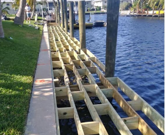 Dock Piling Installation